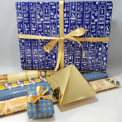 Egyptian styled gift wrapped items