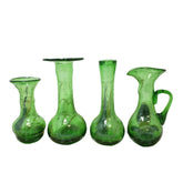 Ägyptische grüne Glasvasen, 4er-Set – Hergestellt in Ägypten