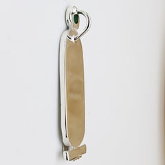 Birthstone Zodiac Cartouche - Sterling Silver