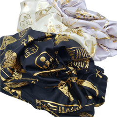 Egyptian HIEROGLYPHIC PHARAONIC SCARF - Made in Egypt