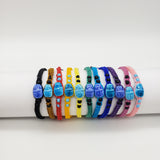 Colorful Macramé Scarab Bracelet - Assorted Colors - 1 pcs