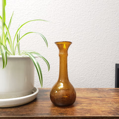 Egyptian Brown Baladi Glass Vase - Made in Egypt