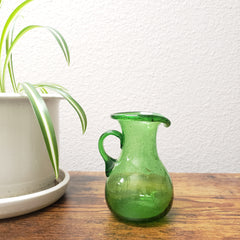 Egyptian Green Glass Vase - Made in Egypt