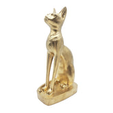 Egyptian Bastet Cat Statue - Gold - Made in Egypt