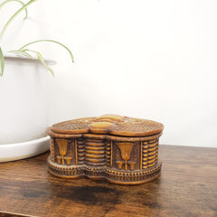 Egyptian Scarab Box with Removable Lid - Made in Egypt