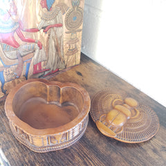 Egyptian Scarab Box with Removable Lid - Made in Egypt