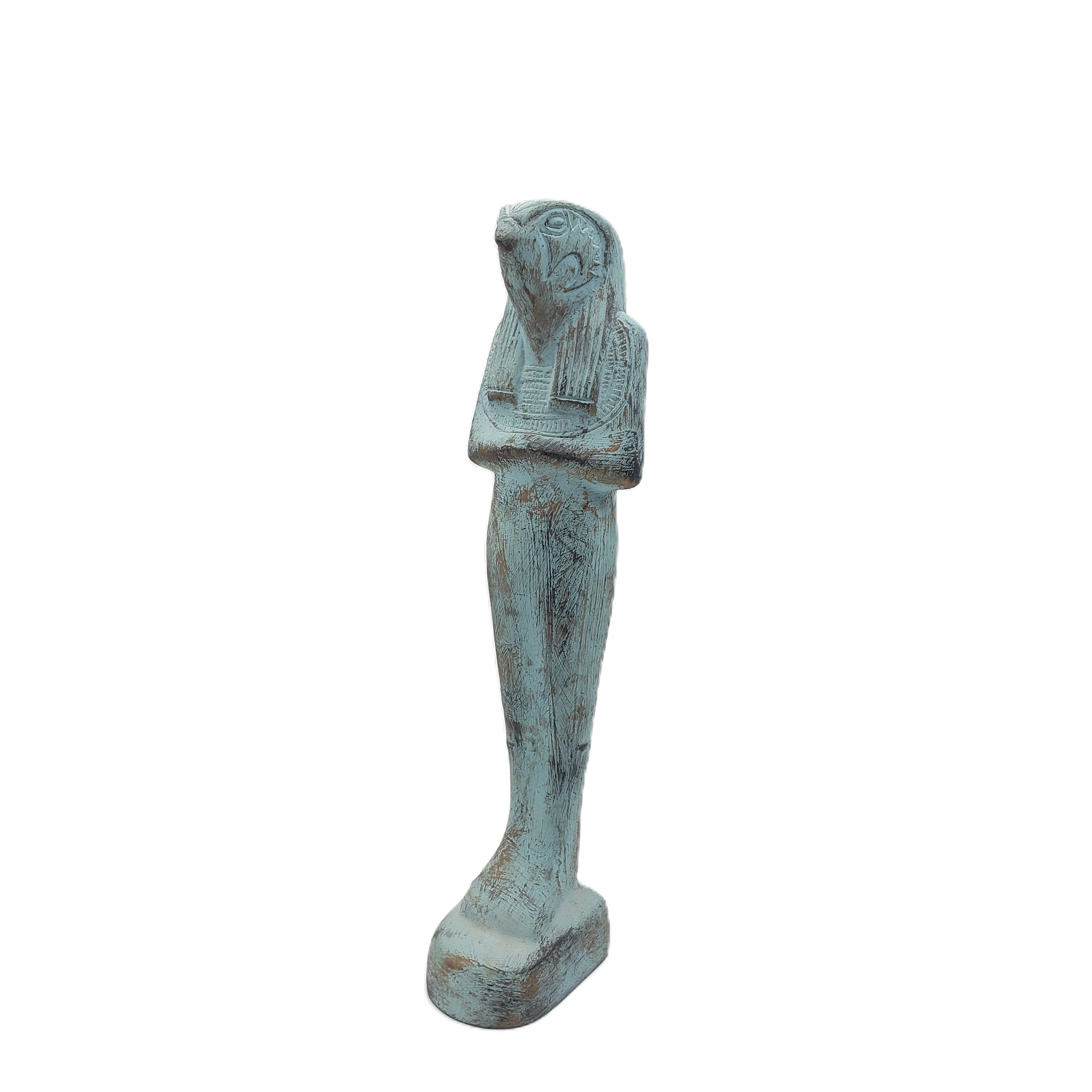 Decorative statue on a white background