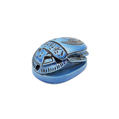 Egyptian Scarab Statue Blue - Made in Egypt