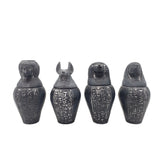 Egyptian Canopic Jar Set of 4 - Grey - Made in Egypt