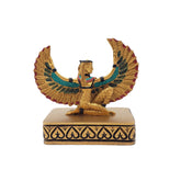Decorative figurine of a winged creature with intricate detailing on a white background