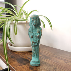 Egyptian Ushabti Statue with Anubis Detail - Made in Egypt
