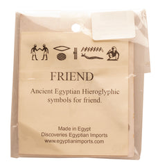 Ägyptisches Kartuschen-Freundschaftsarmband mit Kunstleder