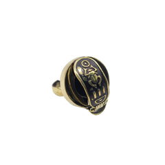 Egyptian King Tut Cartouche Ring - Adjustable Brass - Made in Egypt