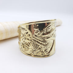Egyptian Eye Brass Cuff Bracelet - Made in Egypt