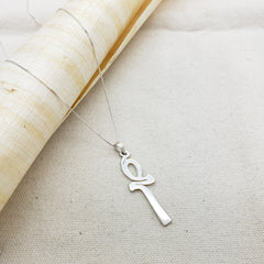 Egyptian Ankh Pendant Sterling Silver - Made in Egypt