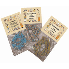 Egyptian Mummy Bead Necklace - Assorted Styles and Colors - 24"