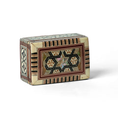 Egyptian Wooden Jewelry Box with "Mother of Pearl" Inlaid