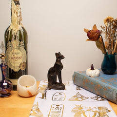 Altartuch/Schal mit ägyptischen Mondphasen – Hergestellt in Ägypten