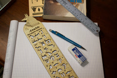 Wooden Hieroglyphic Stencil/Ruler - Egyptian God Anubis - 12"