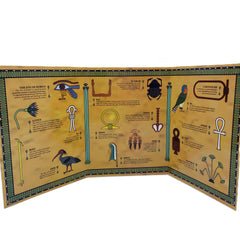 Egyptian Hieroglyphic Symbols Fold Out - 6.5 x 8.5"