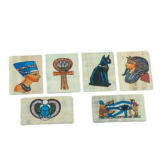 Papyrus Magnets Set of 6 Assorted - 2 x 3"