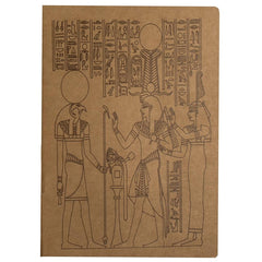 Ägyptisches Skizzenbuch Horus & Maat – 20 leere Seiten – Hergestellt in Ägypten