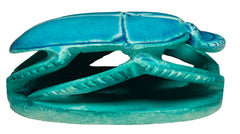 HAND-CARVED SOAPSTONE SCARAB 3.5"