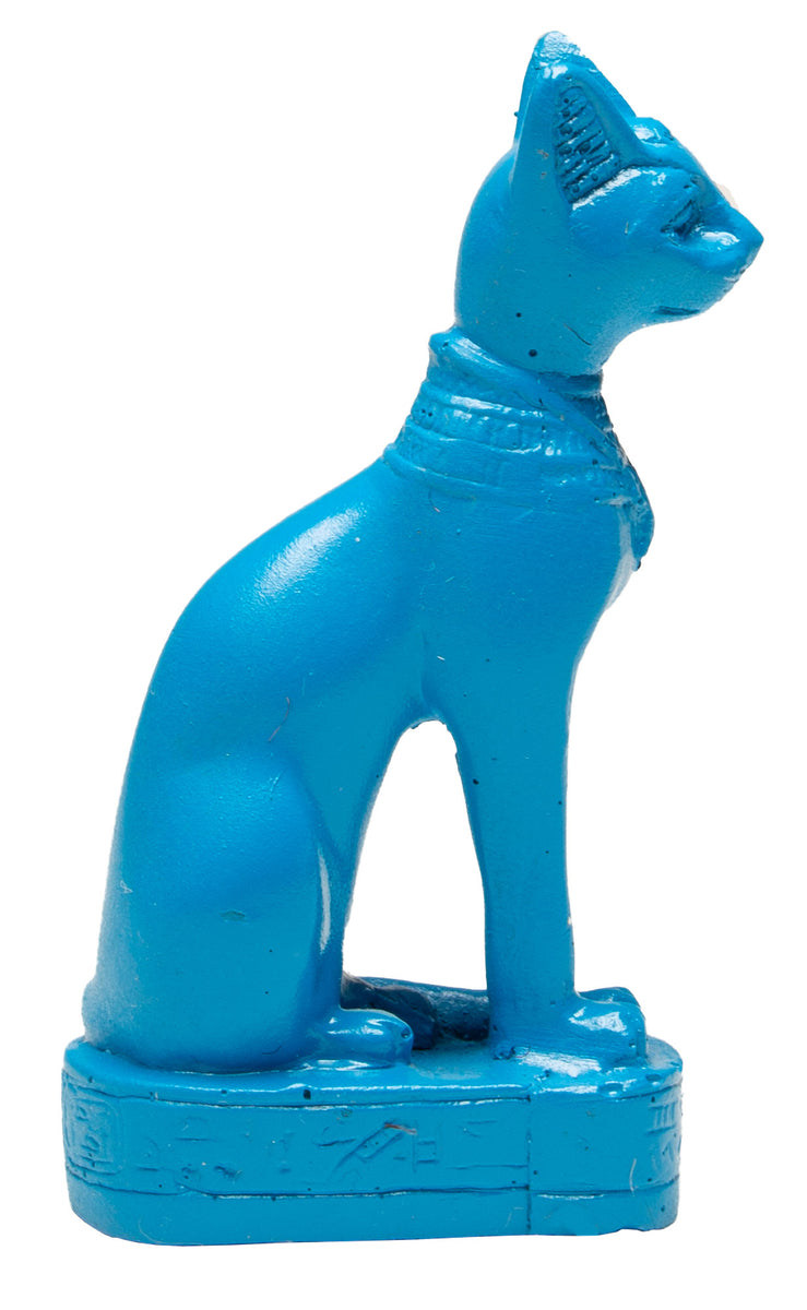 Bastet Cat Blue - Small – Discoveries Egyptian Imports