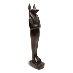 Egyptian God Anubis Mummy Statue - Black 12"