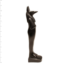 Egyptian God Anubis Mummy Statue - Black 12"