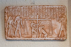Egyptian Judgement Scene Plaque - Made in Egypt