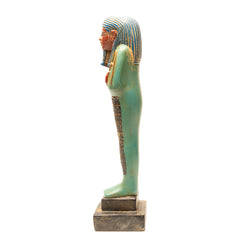 Statue of an Egyptian pharaoh on a white background