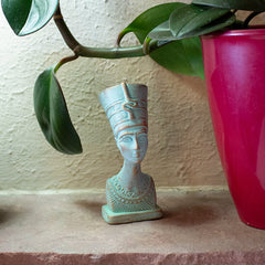 NEFERTITI BUST PATINA SM - 4.5"