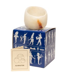 Egyptian Alabaster Votive Holder - 2.5"