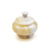 Egyptian Alabaster Jar with Removable Lid - 3" - Made in Egypt