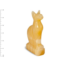 Egyptian Bastet Cat Alabaster Statue - Made In Egypt