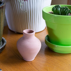 Ceramic Vessel Unglazed - Miniature Vase - Made in Egypt