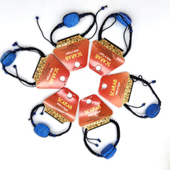 Egyptian Macrame Scarab Bracelet