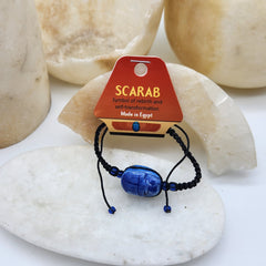 Egyptian Macrame Scarab Bracelet