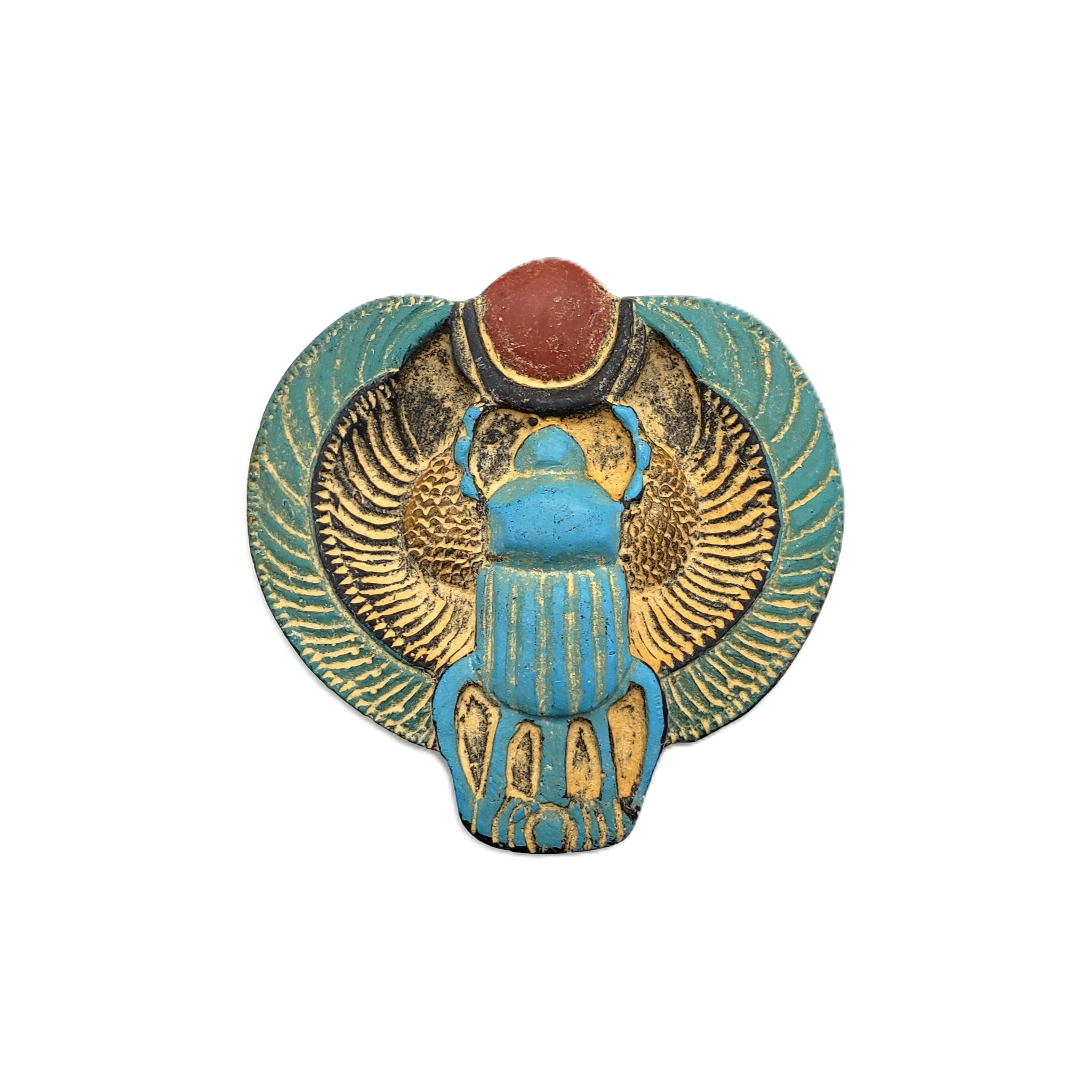Egyptian Winged Scarab Magnet - 2.5"