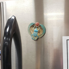 Egyptian Winged Scarab Magnet - 2.5"