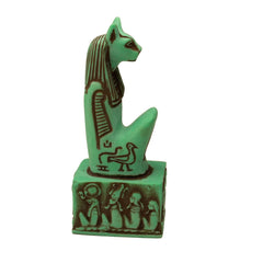 EGYPTIAN BASTET CAT STATUE KNEELING - ANCIENT EGYPT GODDESS - MADE IN EGYPT