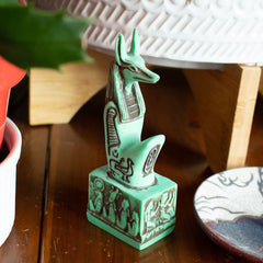 ANUBIS STATUE - EGYPTIAN GOD COLLECTIBLE- MADE IN EGYPT