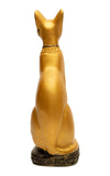Bastet Cat Statue Golden - 4.5"