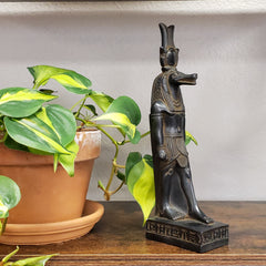 SOBEK STATUE - 10.5 INCHES - BLACK