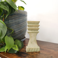 Egyptian Djed Statue Green Gold - Made in Egypt