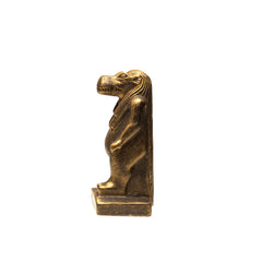 STANDING HIPPO - BRONZE FINISH - MADE IN EGYPT