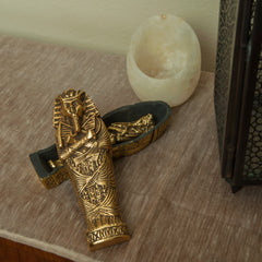 Egyptian Mummy and Sarcophagus Collectible Figure - Made In Egypt