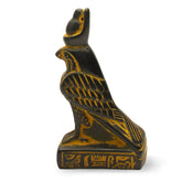 Egyptian God Horus Statue - Antique Gold - Made in Egypt