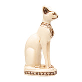 Ägyptische Bastet-Katzenstatue, klein, weiß, hergestellt in Ägypten